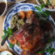 Roast Boneless Shoulder of Lamb with Pistachio & Orange Stuffing