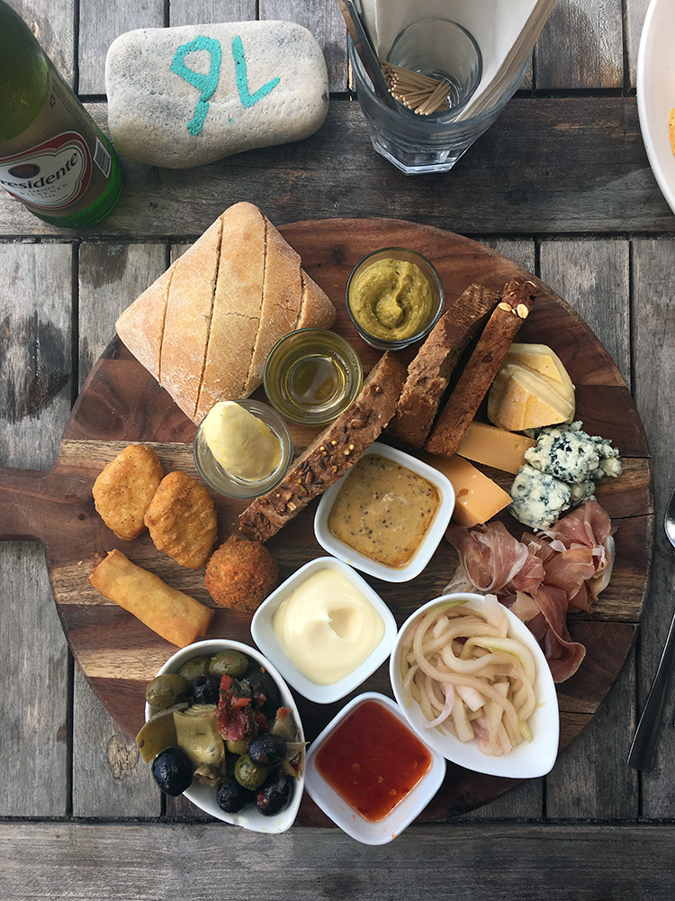 Scuba Lodge sharing platter for lunch