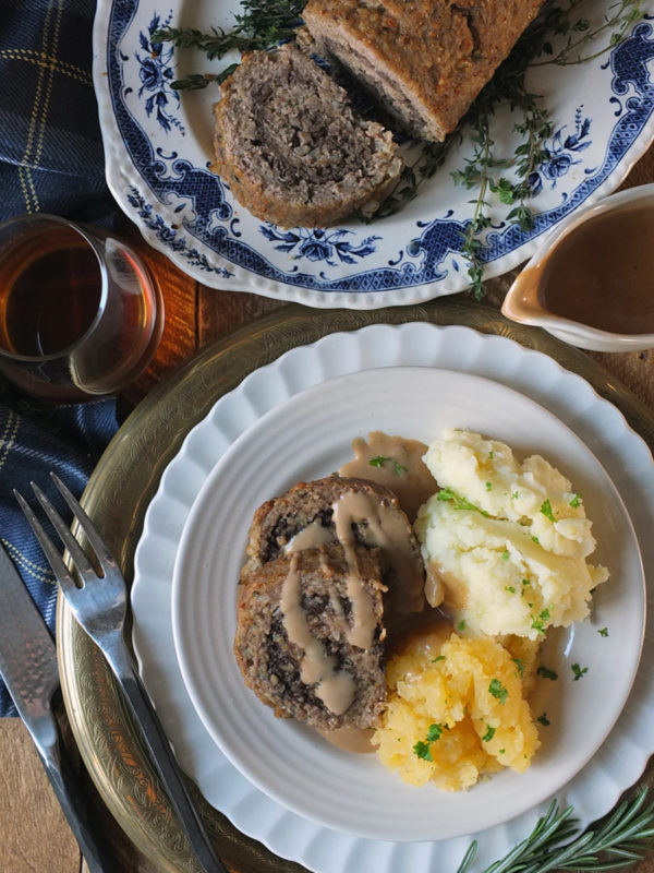Rolled Haggis Stuffed Lamb Meatloaf Recipe Elizabeth's Kitchen Diary