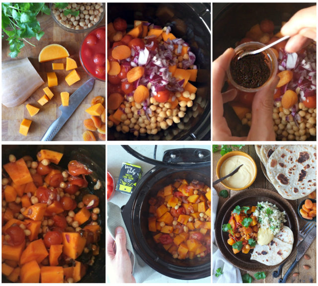 Very Lazy Slow Cooker Harissa Butternut Stew with CuminSpiked