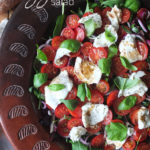 Tomato and Mozzarella Salad #vegetarian #himalayansalt #himalayanpinksalt #salad