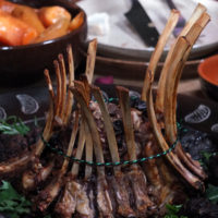 Game of Thrones Feast with a triple crown roast of lamb #gameofthrones #mediaevalfeast #lambroast