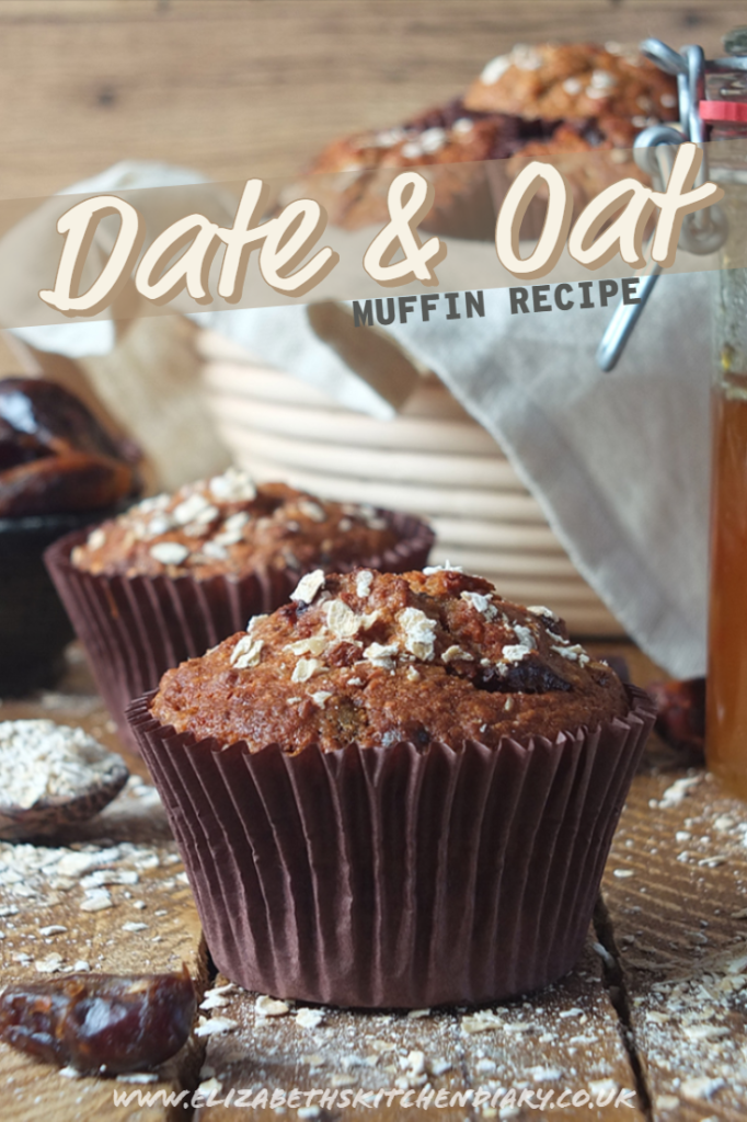Date and oat muffins are super easy to make, and they taste absolutely fantastic! If you're a fan of sticky toffee pudding or date squares you'll love these breakfast muffins made with rolled oats, buttermilk and chopped dates. #breakfast #muffins #oatmuffins