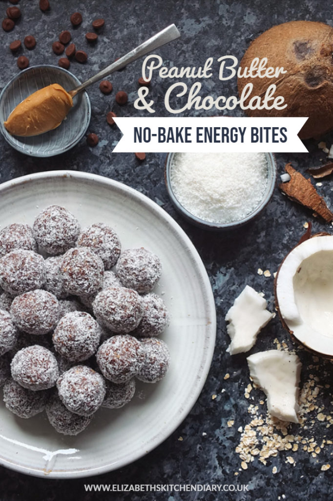 These No-Bake SKIPPY® Peanut Butter & Chocolate Energy Bites take only 10 minutes to make, and they make for a perfect After School Snack. #peanutbutter #SKIPPY #afterschoolsnack