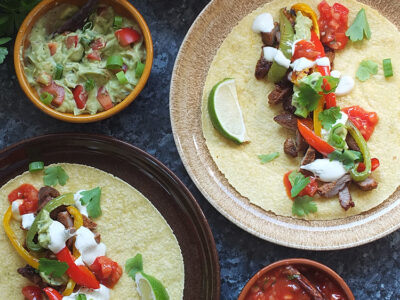 this triple lamb fajitas recipe for a crowd is perfect if you're entertaining guests. Part Mexican fajita, part Middle Eastern kebab and part over the top extravagant, this recipe can be ready in just two hours! #fajita #lamb #kebab