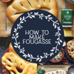Fougasse bread is the French cousin of Italian focaccia, an oval white bread seasoned with olive oil and salt cut to resemble an ear of wheat. #bread #fougasse #Frenchbread
