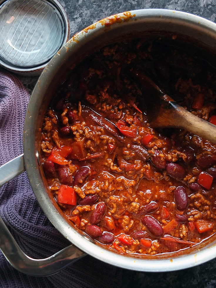 Lamb Chilli con Carne - Elizabeth's Kitchen Diary