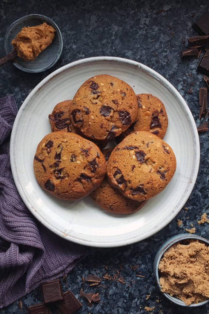 Peanut Butter and Chocolate Chip Cookies