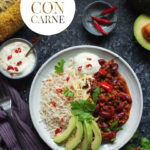 This super easy Chilli con Carne recipe is made with lamb mince, which lends a delicious earthy flavour to the classic dish. Serve with rice, soured cream and slices of creamy avocado - perfect for a midweek meal.