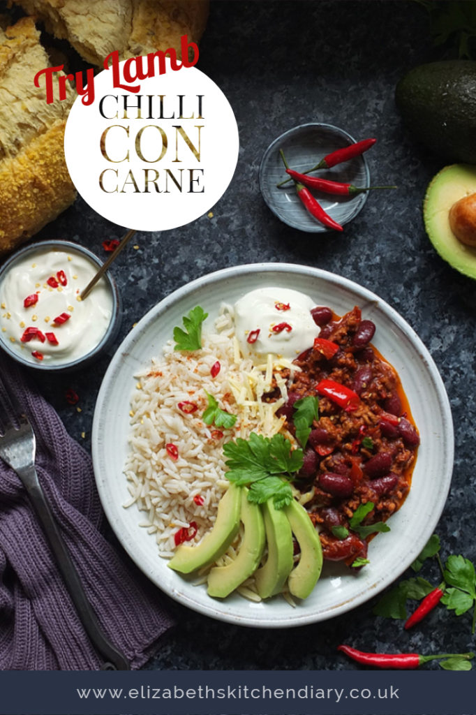 This super easy Chilli con Carne recipe is made with lamb mince, which lends a delicious earthy flavour to the classic dish. Serve with rice, soured cream and slices of creamy avocado - perfect for a midweek meal.