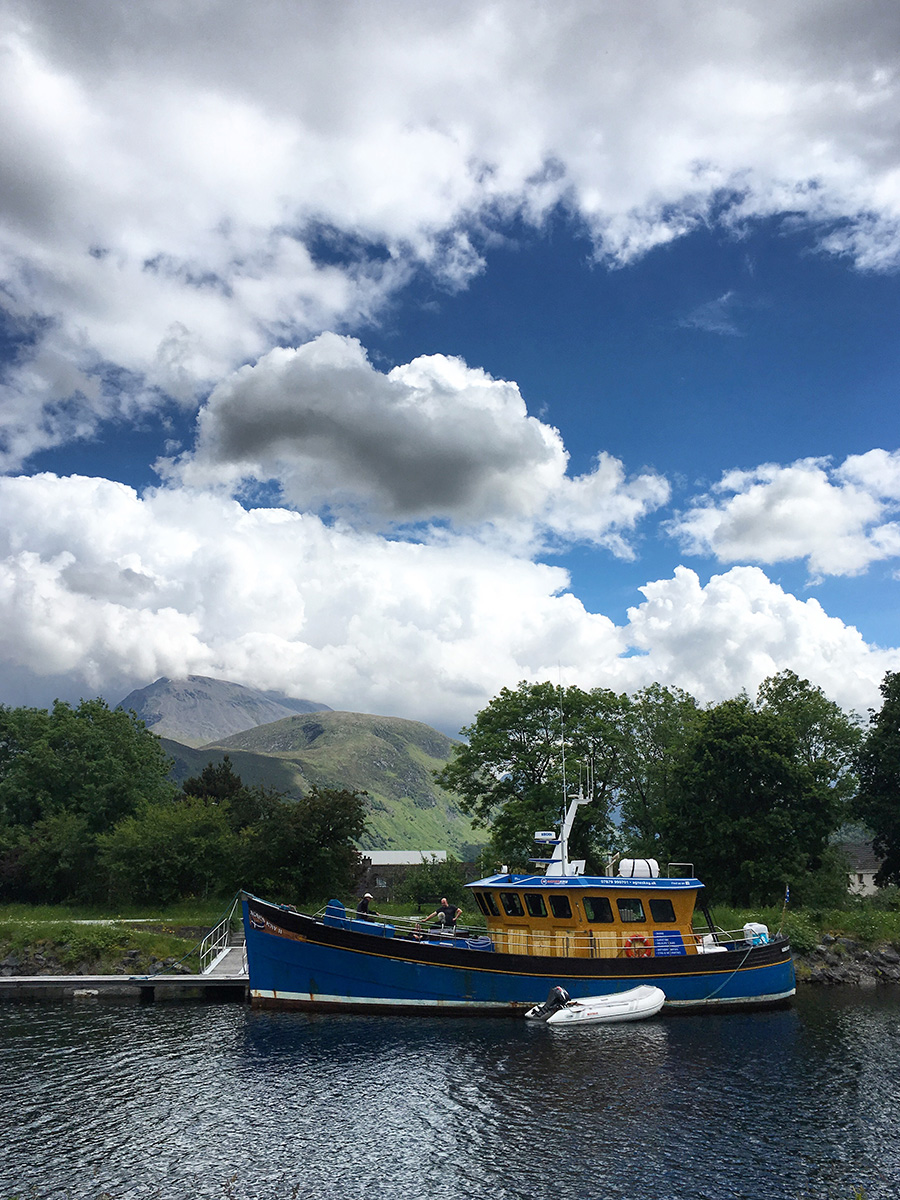 Agnes Kay Charters on Caledonian Canal Ben Nevis image