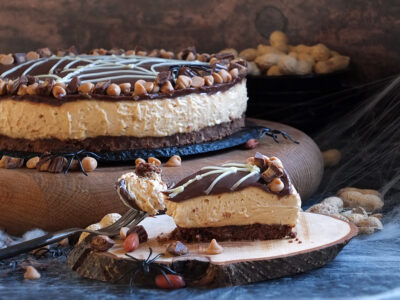 Creamy Skippy Peanut Butter Cheesecake slice picture