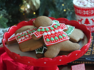 Ugly Christmas Sweater Gingerbread Cookies image - gingerbread men biscuits with decorated icing and sprinkles