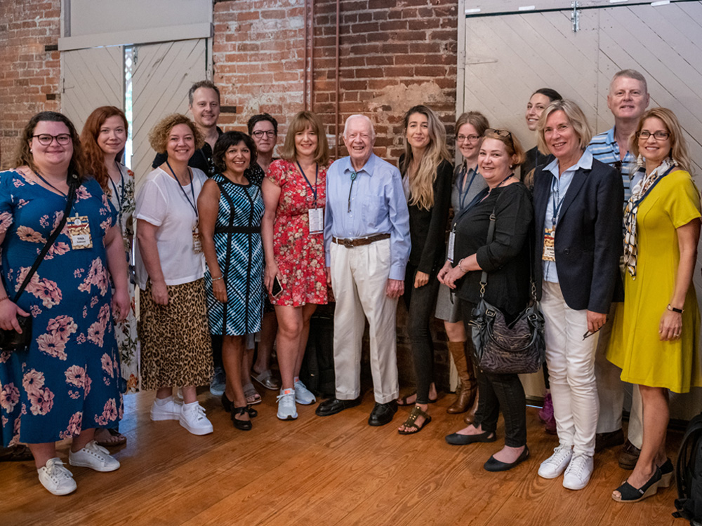 President Jimmy Carter - American Peanut Tour 2019 group photo