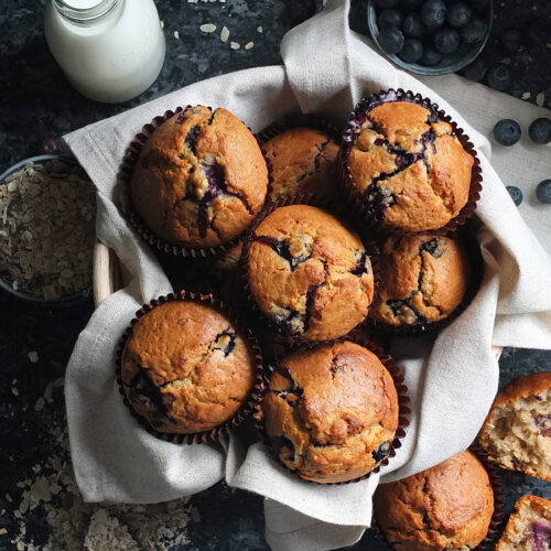 How to make Blueberry Muesli Muffins - Elizabeth&amp;#39;s Kitchen Diary