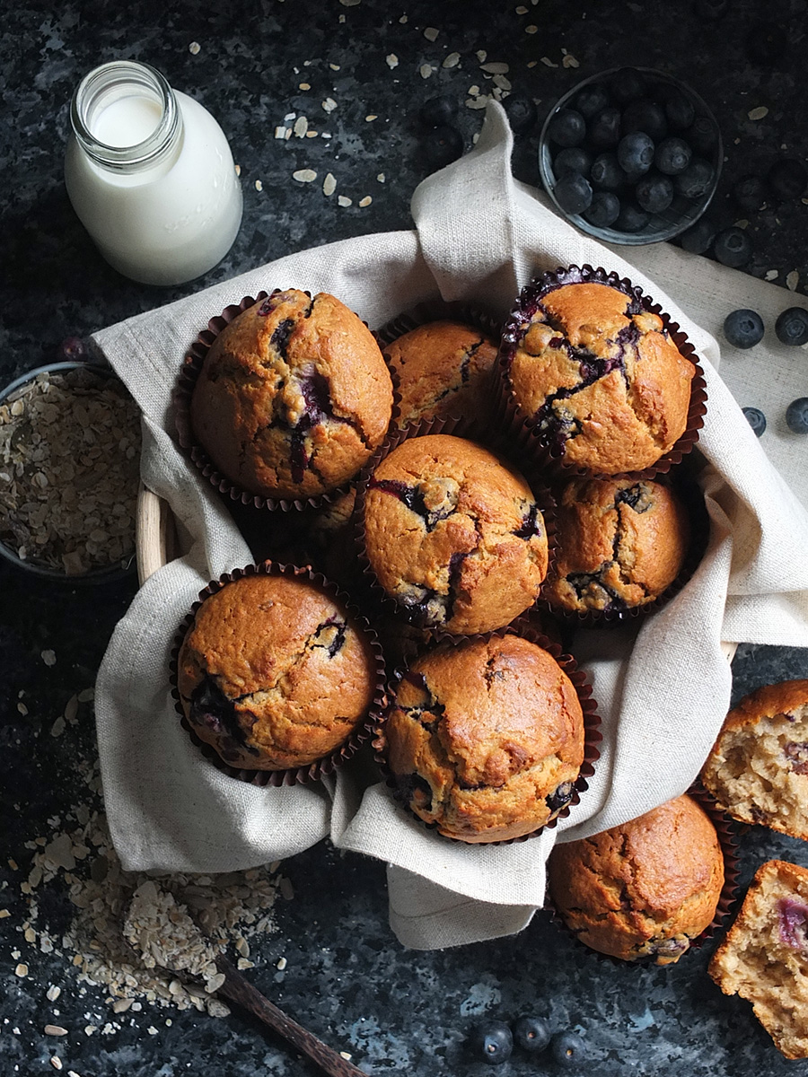 Blueberry Muesli Muffins | Elizabeth&amp;#39;s Kitchen Diary