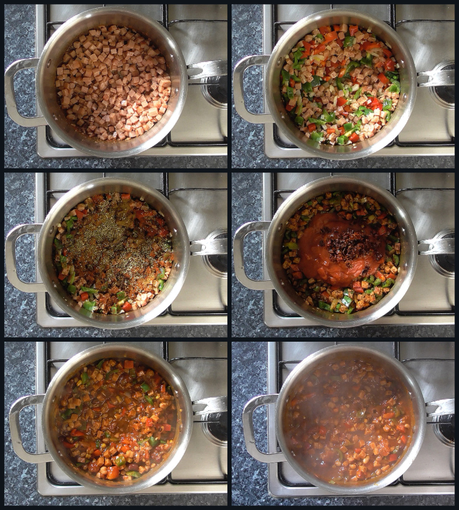 How to make SPAM Chilli - step by step instructions