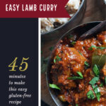 How to make an easy lamb curry pinterest image