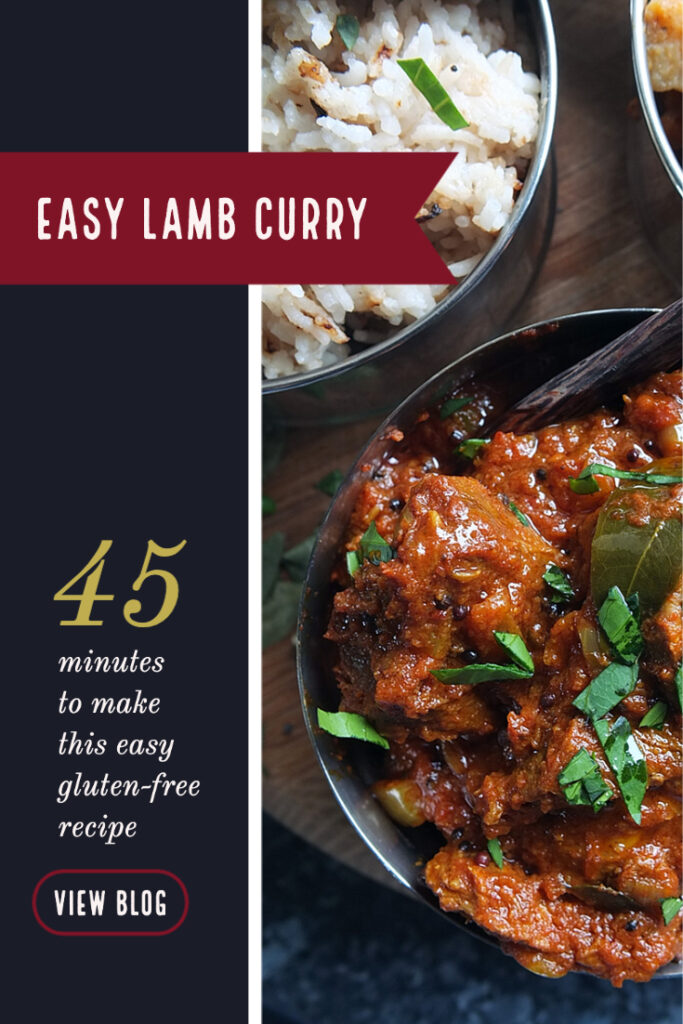 How to make an easy lamb curry pinterest image