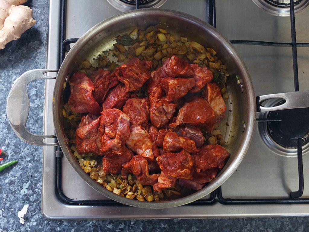 how to make lamb curry step three picture