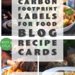 Pinterest pin for carbon footprint labels.