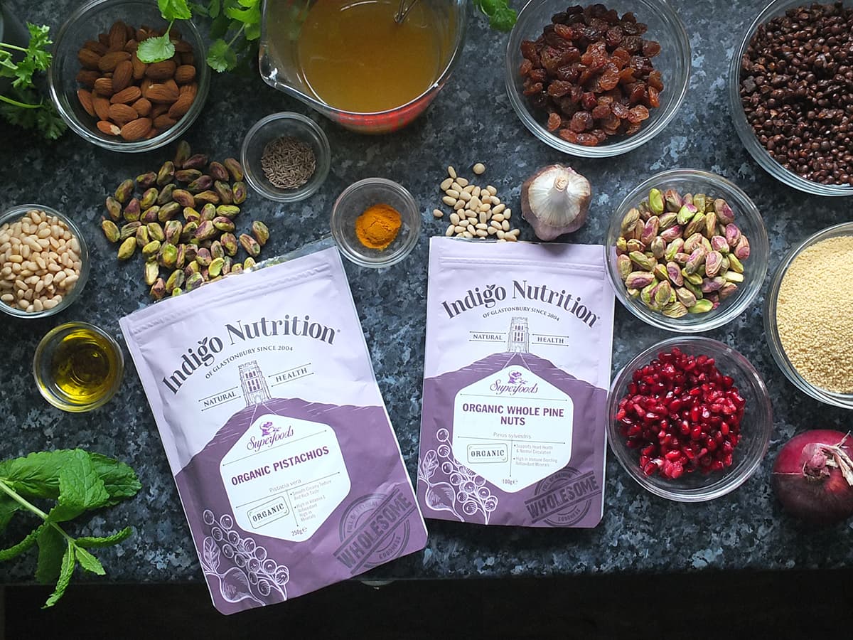 Jewelled Couscous Recipe With Puy Lentils Pomegranate Elizabeth S Kitchen Diary