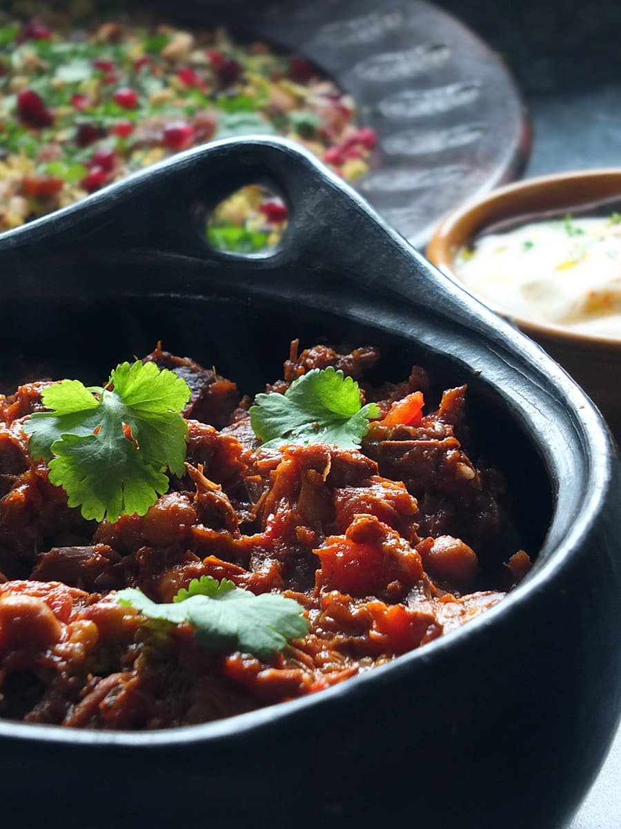 Image of Moroccan-inspired slow cooked lamb recipe.