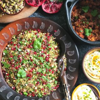 Image of dishes to serve with jewelled couscous.