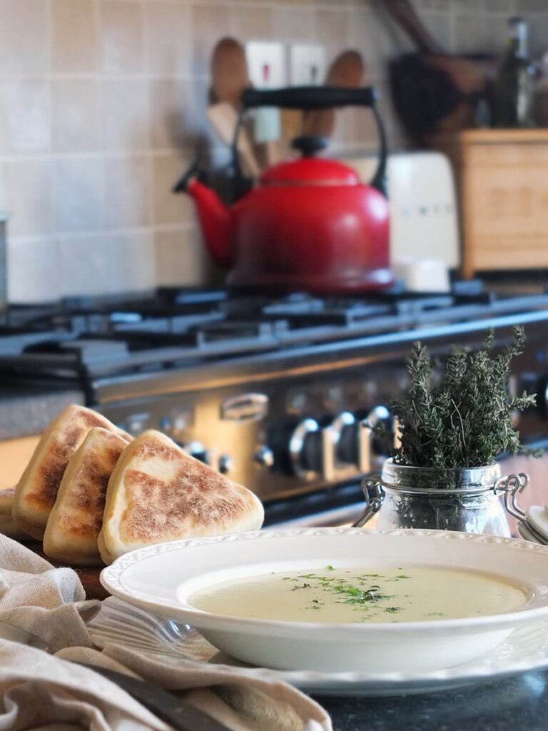 Creamy Potato and Leek Soup - Elizabeth's Kitchen Diary
