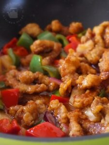 Image of sweet and sour pork.