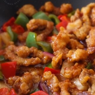 Image of sweet and sour pork.