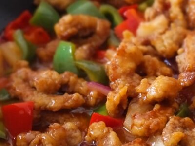 Image of sweet and sour pork.