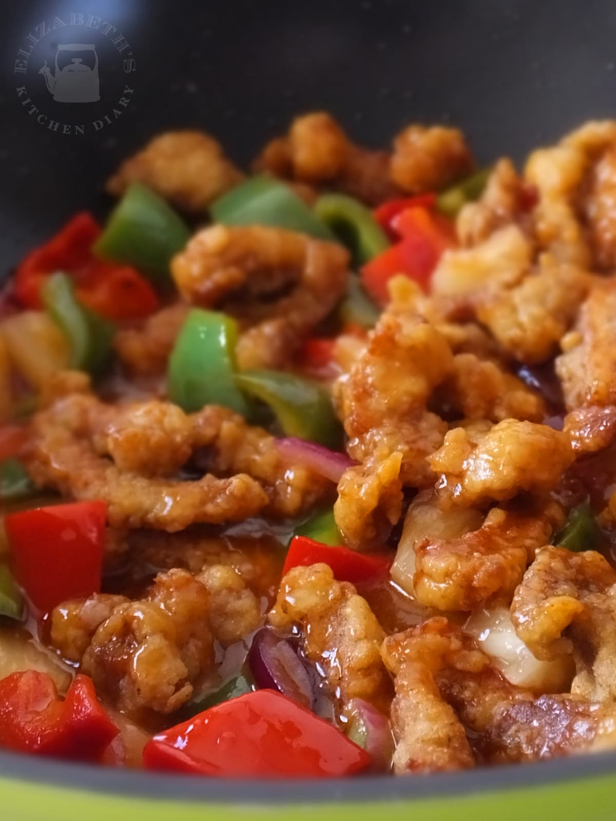 Image of sweet and sour pork.