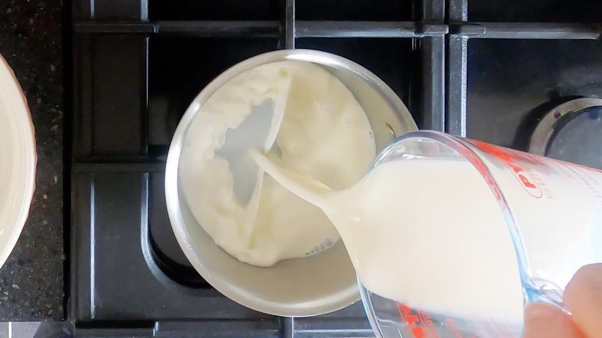 How to make custard ice cream base step 1