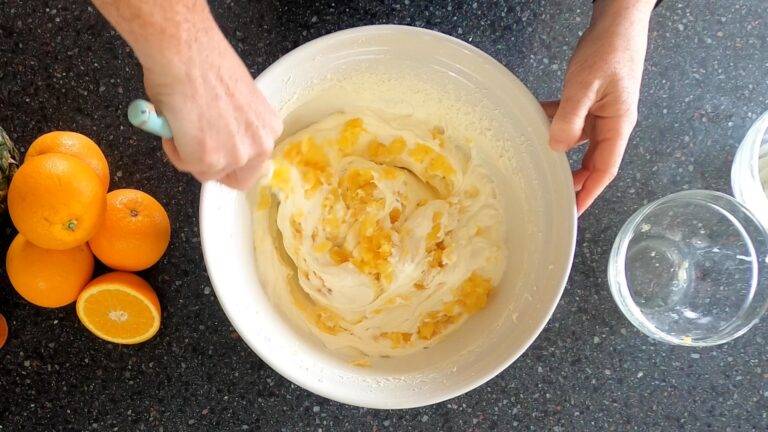 Orange pineapple ice cream Step 5