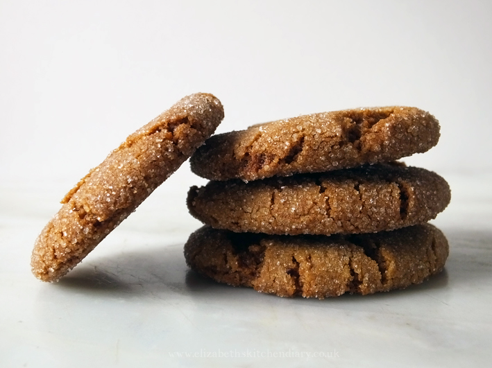 Jane's Ginger Cookies Elizabeth's Kitchen Diary