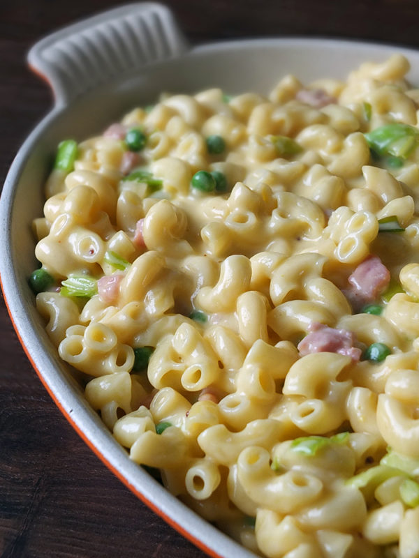 Macaroni & Cheese with Bacon, Leeks and Peas Elizabeth's Kitchen Diary