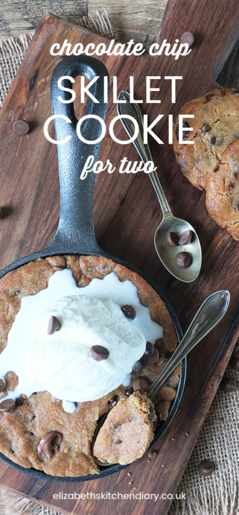 Chocolate Chip Skillet Cookie for Two 