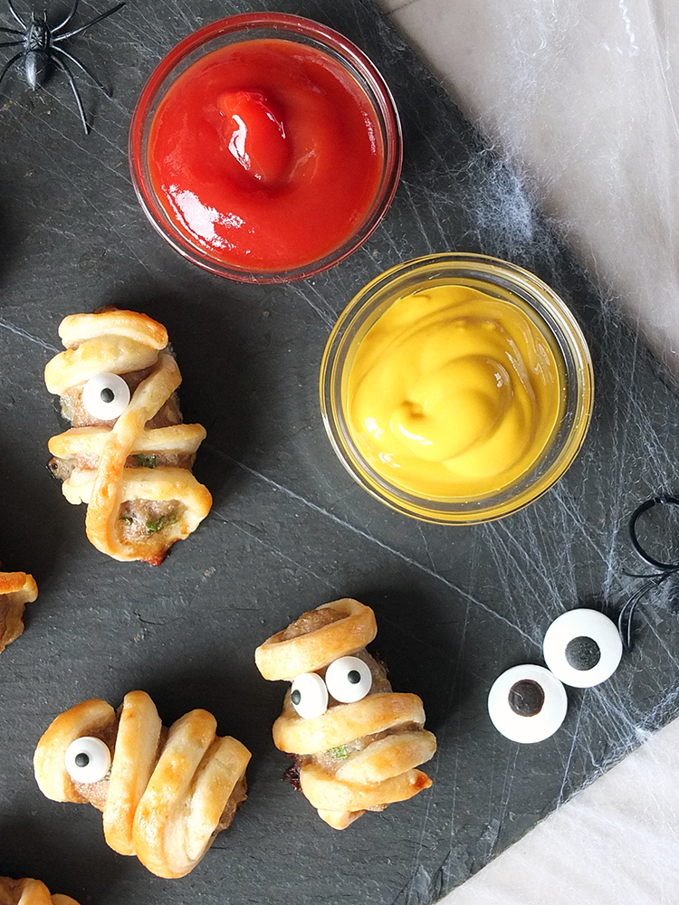 Spooky Halloween Sausage Roll Mummies With Lamb Elizabeth S Kitchen Diary