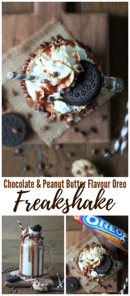 Chocolate Peanut Butter Flavour Oreo Freakshake 