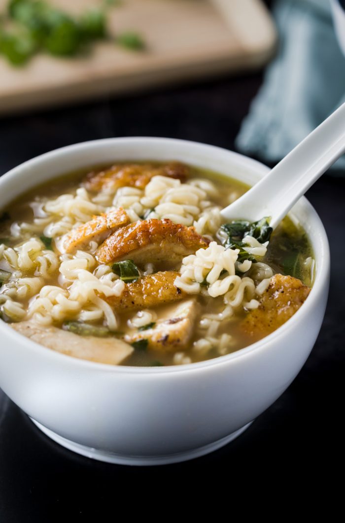 Leftover Turkey Ramen Noodle Soup by The Cozy Cook