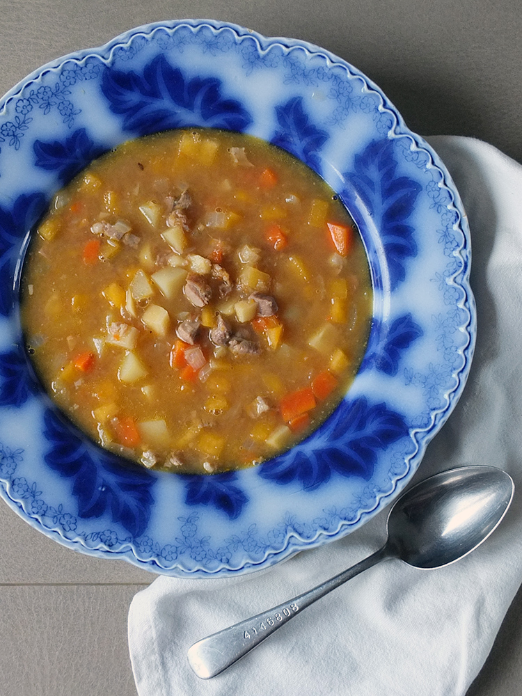 Leftover Roast Lamb and Winter Vegetable Soup