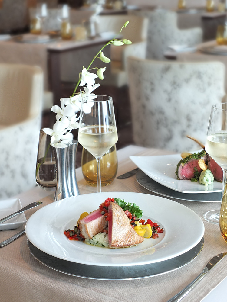 Seared Tuna in Luminae Celebrity Equinox Cruise