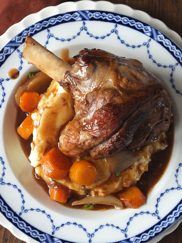 Slow Cooked Lamb Shanks With Vegetables Gravy Elizabeth s Kitchen Diary