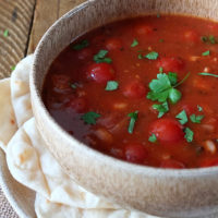 Tomato, Lentil & Bacon Soup