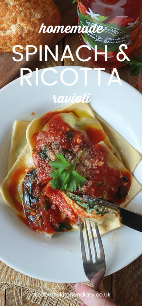 Homemade Spinach and Ricotta Ravioli 