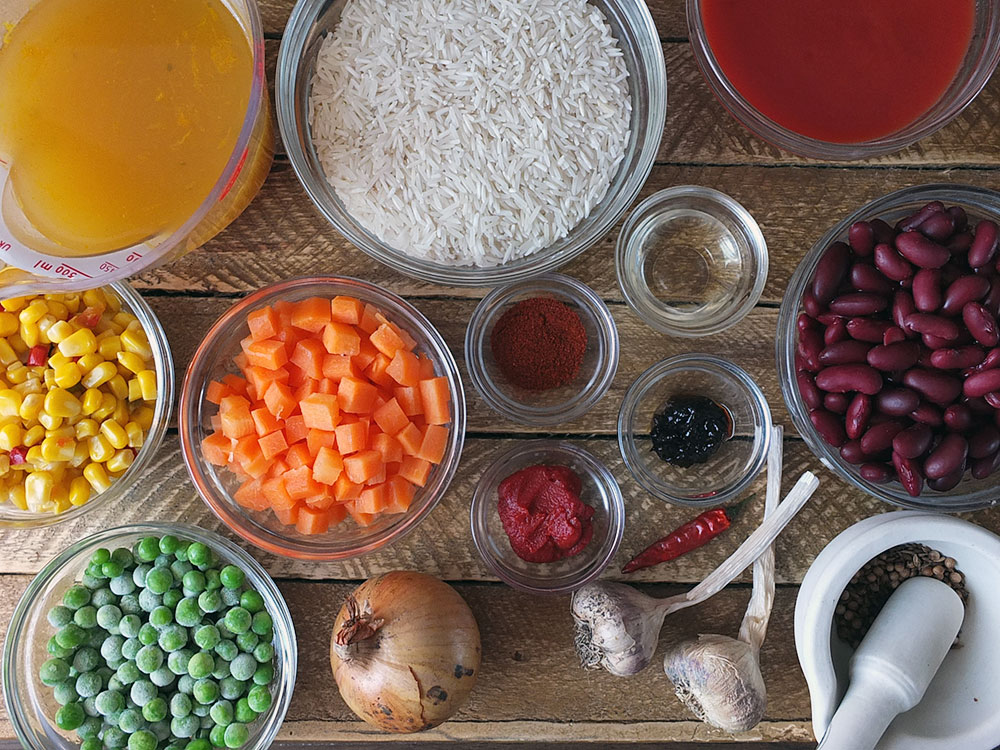 Spicy Mexican Rice and Beans Recipe | Elizabeth's Kitchen Diary