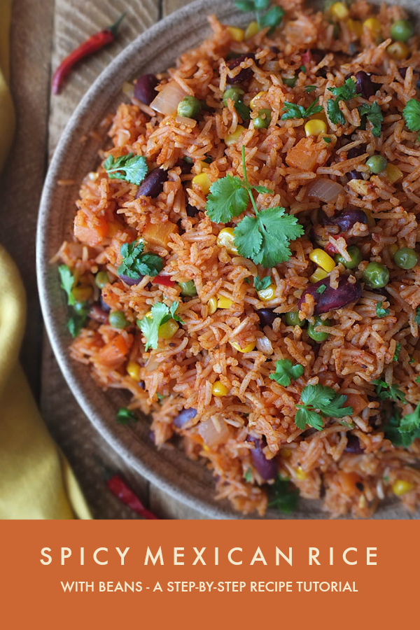 Spicy Mexican Rice and Beans Recipe Elizabeth's Kitchen Diary