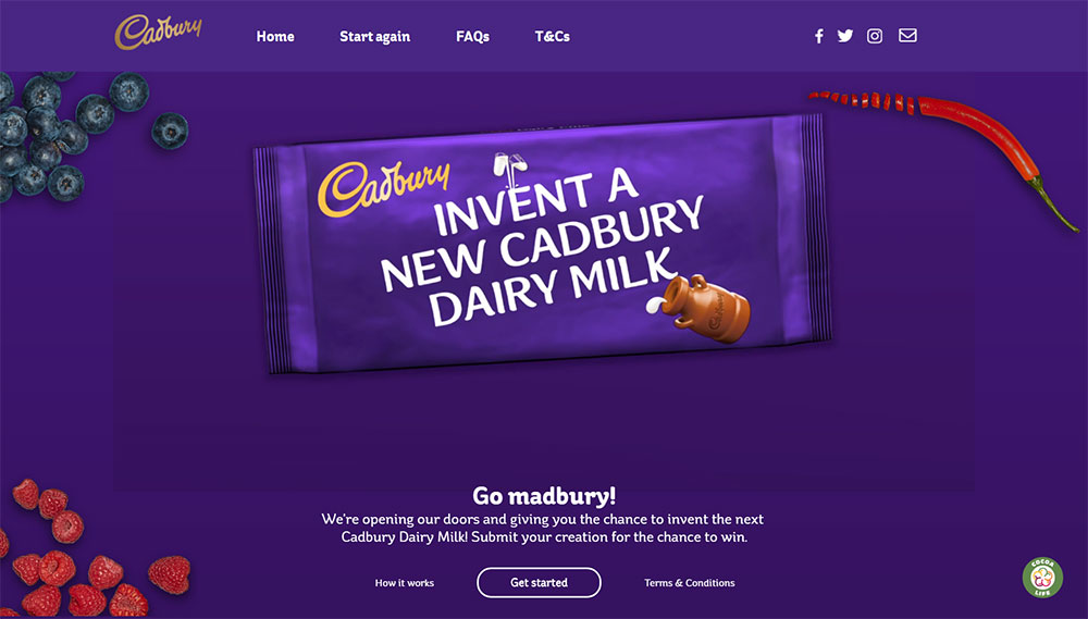 Go Madbury! Invent the Next Cadbury Dairy Milk!