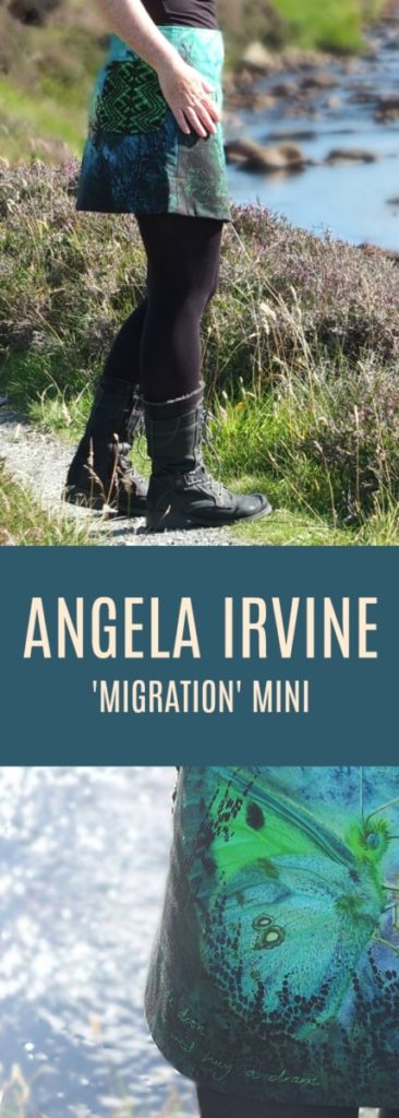 Shetland designer Angela Irvine Migration Mini Skirt 